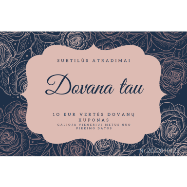 10 eur vertės Dovanų kuponas 10 eur vertės Dovanų kuponas
