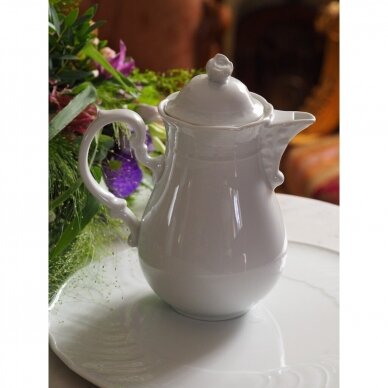 Dresden Form balto porceliano arbatinukas