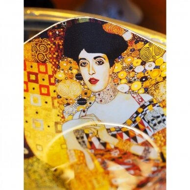 Gustavo Klimto piešiniais dekoruota lėkštelė