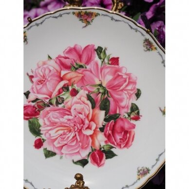 Royal Albert Albertine Rose dekoratyvinė lėkštė, puošta rožėmis