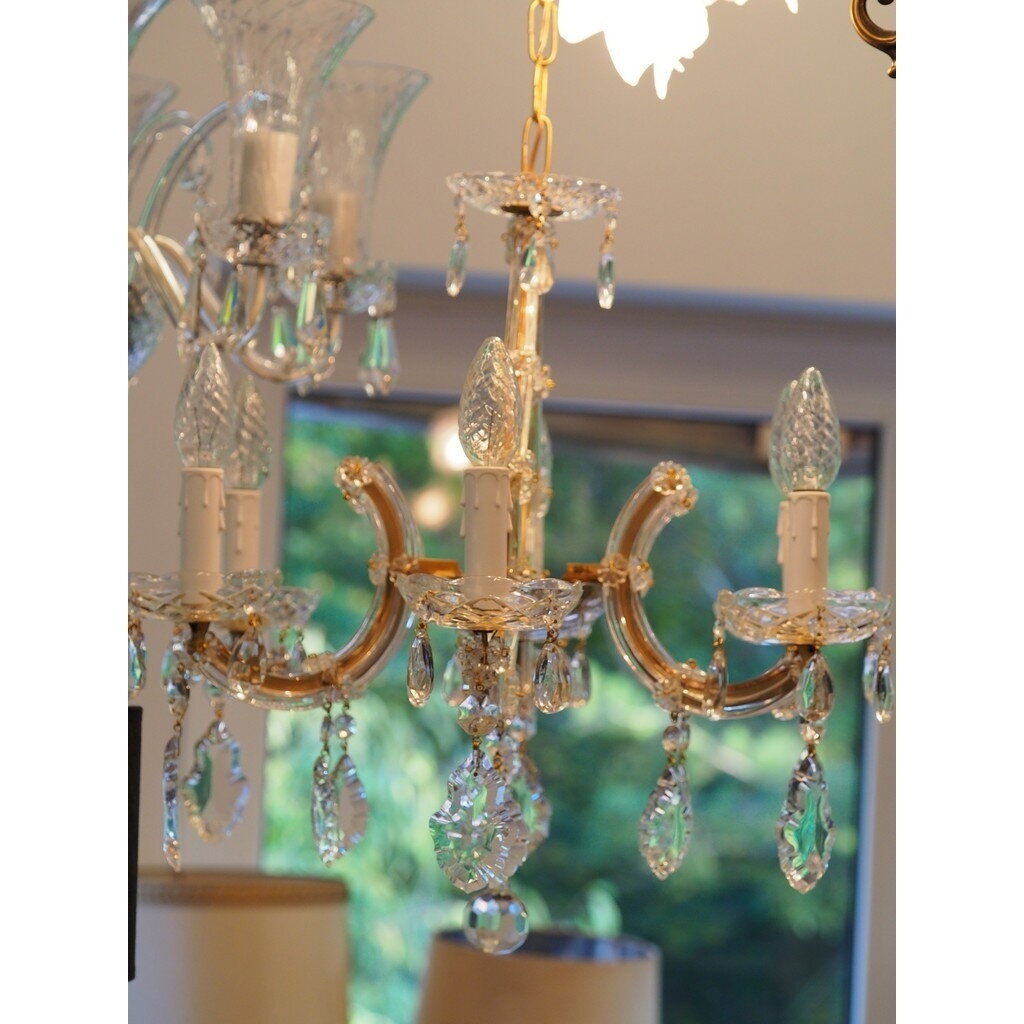 Vintažinis Maria Theresa stiliaus krištolinis sietynas 5