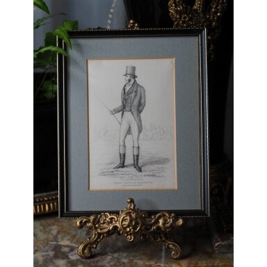 XIX a. graviūra „Lord George Bentinck“ XIX a. graviūra „Lord George Bentinck“